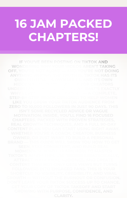 TikTok Takeoff E-Book